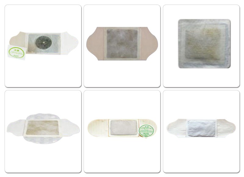 HY-330S全自動(dòng)艾灸貼、膏藥熱敷貼、中藥熱灸貼包裝機樣品