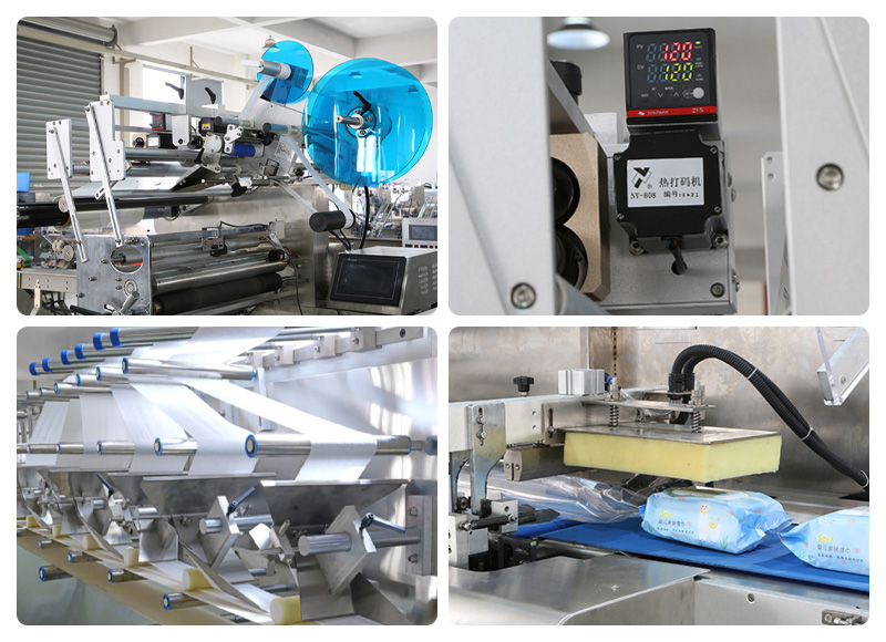 全自動(dòng)濕巾生產(chǎn)線(xiàn)（40-120片）機械細節