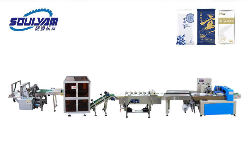 濕毛巾折疊包裝機