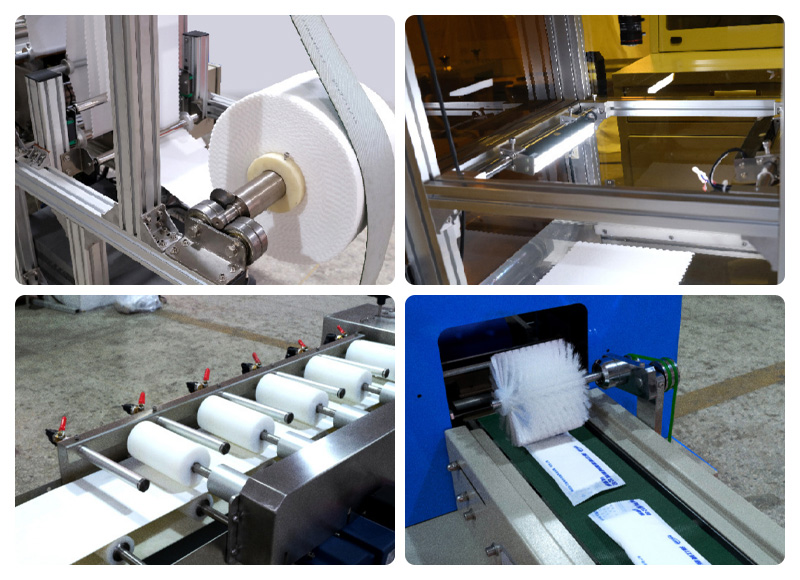 濕毛巾折疊包裝（帶視覺(jué)檢測）機械細節